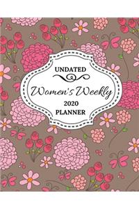 Undated Women's Weekly 2020 Planner