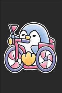 Sporty Penguin Bike Notebook