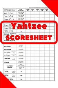 Yahtzee Scores Sheets