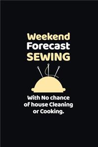 Weekend Forecast Sewing with No chance of house Cleaning or Cooking.