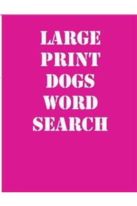 large print dogs word search