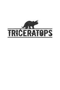 Triceratops: Notizbuch, Notizheft, Tagebuch - Geschenk-Idee für Dinosaurier Fans - Dot Grid - A5 - 120 Seiten