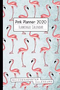 Pink Planner 2020 Flamingo Calendar