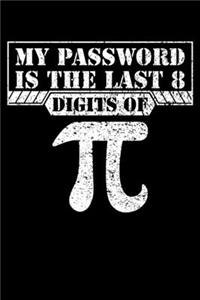 MY PASSWORD IS THE LAST 8 DIGITS OF Pi