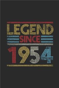 Legend Since 1954: Dotted Bullet Notebook (6" x 9" - 120 pages) Birthday Themed Notebook for Daily Journal, Diary, and Gift