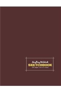 AmyTmy Notebook - Sketchbook - 120 pages - 8.5 x 11 inch - Matte Cover