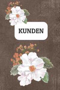 Kunden Adressbuch, Design "005": Kundenmanagement für Kleingewerbe, Kleinunternehmer, Freiberufler, Selbständige - Für 100 Kunden