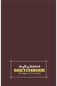 AmyTmy Notebook - Sketchbook - 440 pages - 5.5 x 8.5 inch - Matte Cover