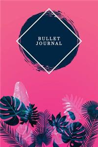 Bullet Journal: Awesome Designer Bullet Journal - 120-Page 1/2 Inch Dot Grid Trendy Pattern Notebook - 6 X 9 Perfect Bound Paperback