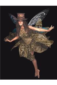 Flying Fairy with Dreadlocks Notebook Journal 200 pages