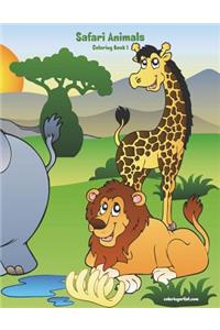 Safari Animals Coloring Book 1