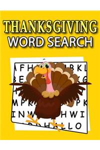 Thanksgiving Word Search: My First Word Search Book - Word Search for Kids Ages 6-8 Years Fall Activity Books for Kids