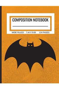 Composition Notebook Wide Ruled 7.44 X 9.69 124 Pages