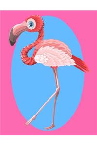 Flamingo Sketchbook: Flamingo Bordered Sketchbook for Kids. Funny Flamingo Drawing Book for Boys and Girls (Blank Bordered Sketchbooks)150 Pages Large 8.5x11 Flamingo Sketch Paper Book