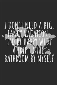 I Don't Need a Big, Fancy Vacation. I'd Be Happy with a Trip to the Bathroom by Myself.