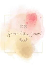 Sermon Notes Journal