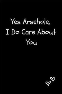 Yes Arsehole, I Do Care about You