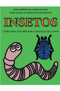 Livro para colorir para crianças de 2 anos (Insetos)