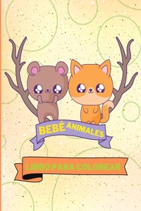 Libro para colorear de animales bebés
