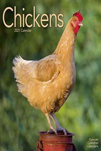 Chickens 2021 Wall Calendar