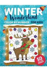 Winter Wonderland Color by Number for Kids