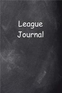 League Journal Chalkboard Design