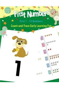 First Numbers 1 - 10 Count and Trace Early Learning Fun