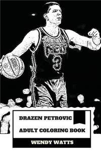 Drazen Petrovic Adult Coloring Book