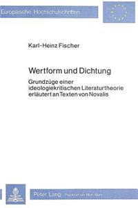 Wertform Und Dichtung