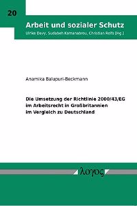 Die Umsetzung Der Richtlinie 2000/43/Eg Im Arbeitsrecht in Grossbritannien Im Vergleich Zu Deutschland
