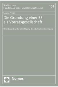 Die Grundung Einer Se ALS Vorratsgesellschaft