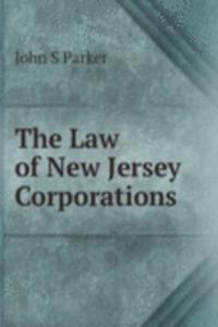 Law of New Jersey Corporations