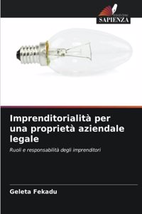 Imprenditorialità per una proprietà aziendale legale