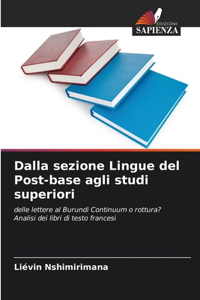 Dalla sezione Lingue del Post-base agli studi superiori