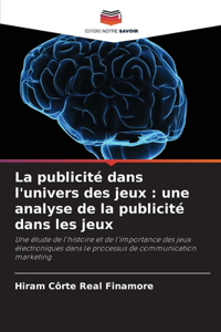 publicité dans l'univers des jeux