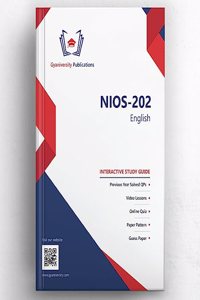 NIOS-202: English (Interactive Study Guide Book with Previous Year Papers, Videos & Online Quiz)