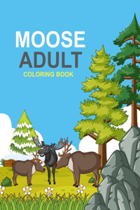 Moose Adult Coloring Book