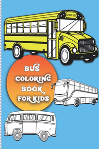 Bus coloring book for kids