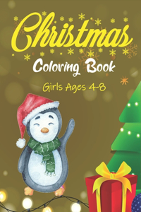 Christmas Coloring Book Girls Ages 4-8