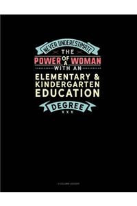 Never Underestimate The Power Of A Woman With An Elementary & Kindergarten Education Degree