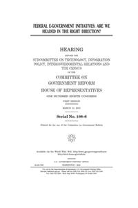 Federal e-government initiatives