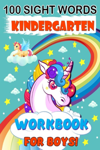 100 sight Words Kindergarten Workbook for boys