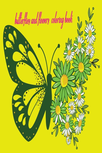 Butterfly And Flowers Coloring Book