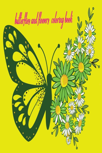 Butterfly And Flowers Coloring Book