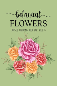 Botanical Flowers Coloring Book
