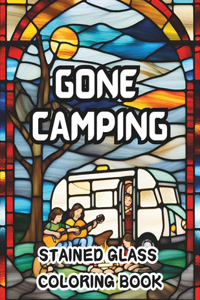 Gone Camping Stained Glass Coloring Book
