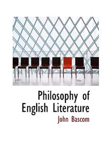 Philosophy of English Literature