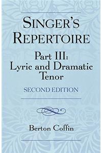 Singer's Repertoire, Part III