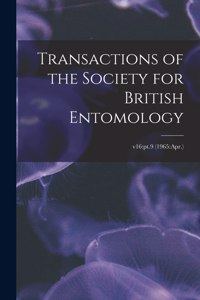 Transactions of the Society for British Entomology; v16