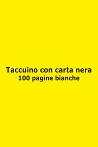 Taccuino con carta nera - 100 pagine bianche
